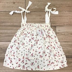 Babeau Women’s Floral Sleeveless Top with Tie on Straps